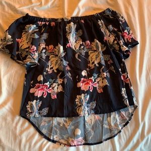 NWT blue off the shoulder blouse